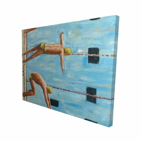 FONDO 16 x 20 in. Swimmers-Print on Canvas FO2789265